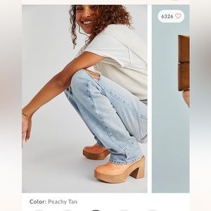 Free people suki platform wood clog